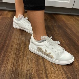Bride sneakers worn once on wedding day!